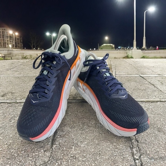 HOKA ONE ONE Clifton 7 Running Shoes Size 9 - Picture 1 of 16